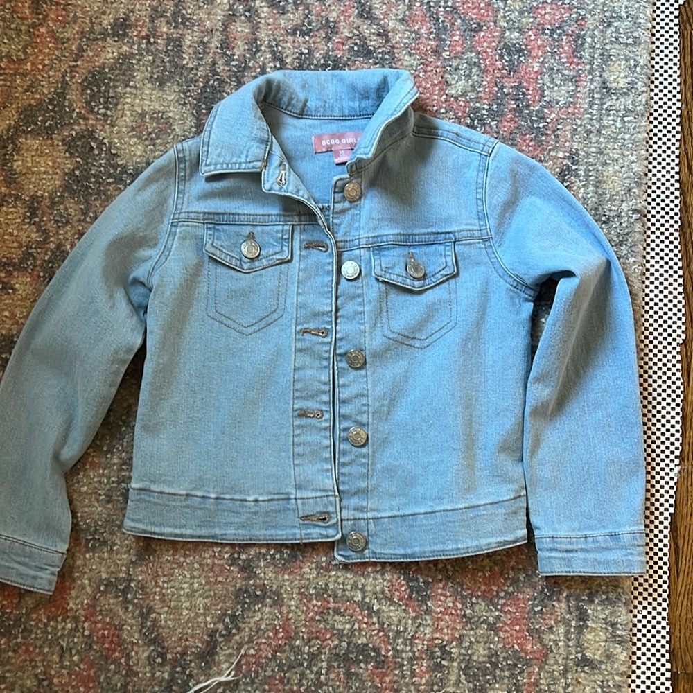 NWOT BCBG girls denim jacket XS 5/6